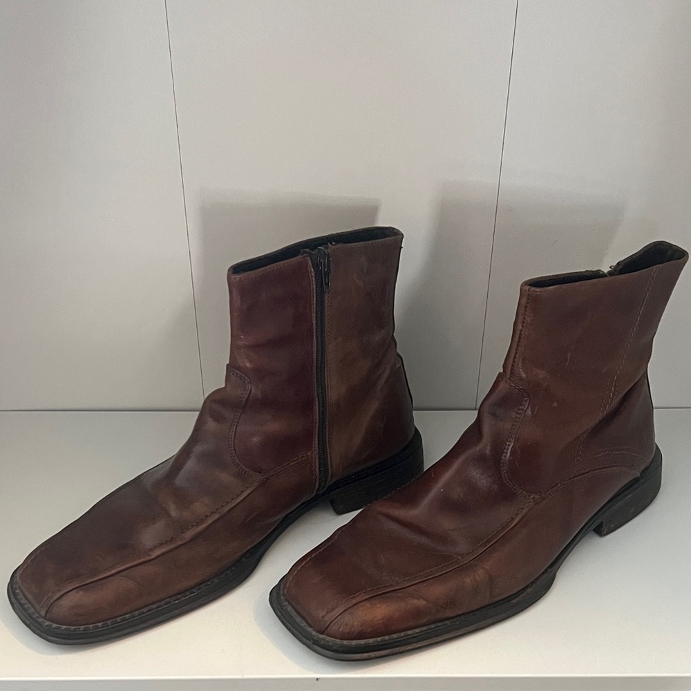 Aldo Men's Dark Brown Leather Boots